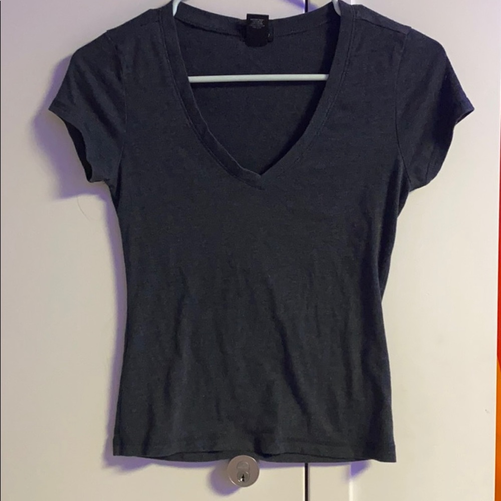 Tight grey crop top